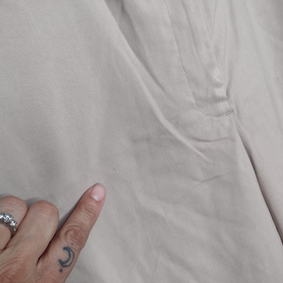 Lane Bryant Women's High Rise Straight Pants 16 Biege Power Pockets Work A24 - Picture 2 of 7